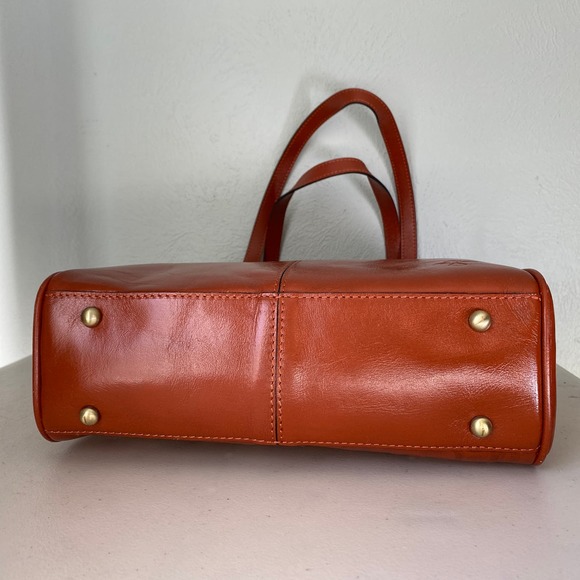 NWT Patricia Nash Rosedale Tote Cinnamon Burnished Tooled Leather Cutouts Large - Picture 9 of 11